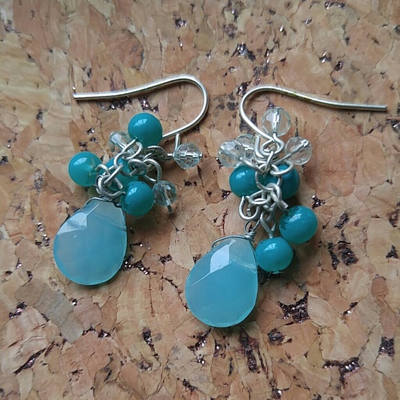 ♦3 for $15 Costume Turquoise Dainty Dangle Earring - Picture 5 of 7